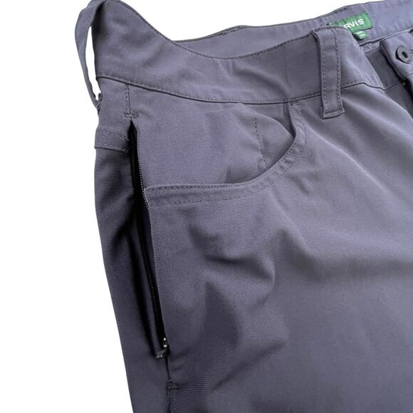 Orvis Tech Pants Mens 40x32 Gray Performance Hybrid Cargo Hiking Trails Trekking - Picture 3 of 12